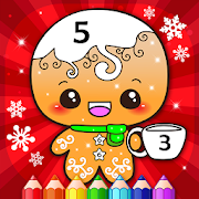 Happy Kids Christmas Coloring Book By Numbers for Android
