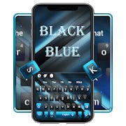 Abstract Black Blue Keyboard Theme for Android