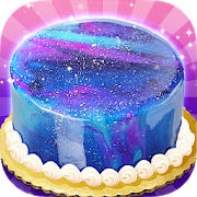 Galaxy Mirror Glaze Cake - Sweet Desserts Maker for Android