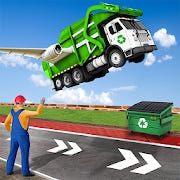 City Flying Garbage Truck driving simulator Game for Android